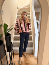 Load image into Gallery viewer, LUNA STRIPE BALLOON SLEEVE KNIT JUMPER