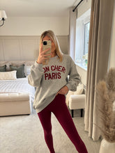 Load image into Gallery viewer, MON CHERI GREY SLOGAN SWEATSHIRT