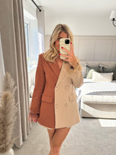 Load image into Gallery viewer, FRANKIE BROWN TWO TONE LONGLINE BLAZER