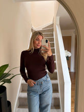 Load image into Gallery viewer, HARPER BROWN LONG SLEEVE MOCK NECK TOP