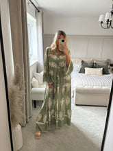 Load image into Gallery viewer, CHARLOTTE SAGE GREEN PRINT MAXI DRESS