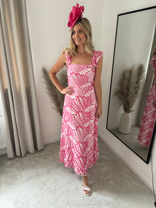 ORLA PINK BRODERIE ANGLAISE DRESS
