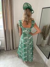 Load image into Gallery viewer, ORLA GREEN BRODERIE ANGLAISE DRESS
