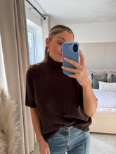 Load image into Gallery viewer, KIMMY BROWN HIGH NECK KNIT JUMPER