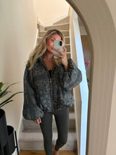 Load image into Gallery viewer, MELANIE KHAKI PAISLEY PRINT PUFFER JACKET