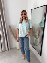 Load image into Gallery viewer, CHLOE BLUE BOW BACK T SHIRT