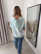 Load image into Gallery viewer, CHLOE BLUE BOW BACK T SHIRT