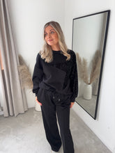 Load image into Gallery viewer, MISHA BLACK STAR SEQUIN LUXURY LOUNGE SET