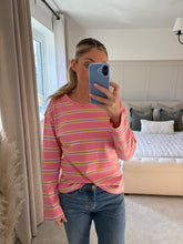 Load image into Gallery viewer, PENNY PINK STRIPE LONG SLEEVE HEAVYWEIGHT T SHIRT