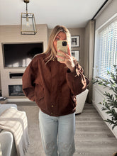 Load image into Gallery viewer, GINA BROWN FAUX SUEDE JACKET