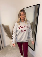 Load image into Gallery viewer, WELLNESS CLUB GREY KNIT JUMPER