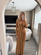 Load image into Gallery viewer, MISSI ORANGE ZIG ZAG MAXI DRESS