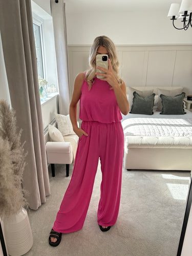 PIPER PINK RIBBED TWO PIECE