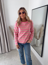 Load image into Gallery viewer, PENNY PINK STRIPE LONG SLEEVE T SHIRT