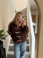 Load image into Gallery viewer, ERIN BROWN SIDE STRIPE JACKET