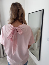 Load image into Gallery viewer, CHLOE PINK BOW BACK T SHIRT