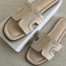 Load image into Gallery viewer, MOLLIE NUDE TEXTURED SANDALS