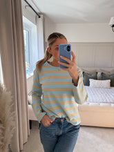 Load image into Gallery viewer, PENNY BLUE STRIPE LONG SLEEVE HEAVYWEIGHT T SHIRT