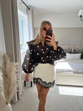 Load image into Gallery viewer, OTILLIE LACE TRIM WHITE SKIRT