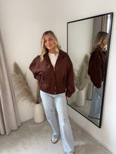 Load image into Gallery viewer, GINA BROWN FAUX SUEDE JACKET