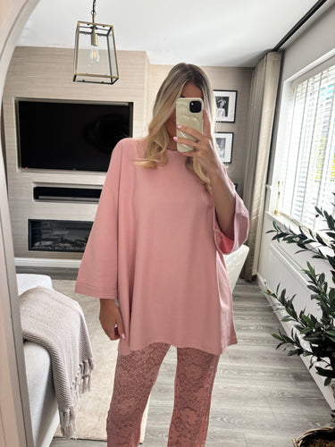 MANDY PINK OVERSIZED T SHIRT