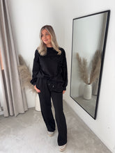 Load image into Gallery viewer, MISHA BLACK STAR SEQUIN LUXURY LOUNGE SET