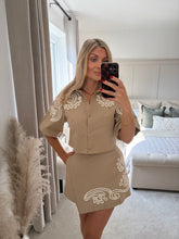 Load image into Gallery viewer, GIA BEIGE COTTON ROPE SKORT SET