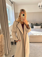 Load image into Gallery viewer, SALLY CONTRAST STITCH EDGE LONG COAT