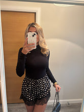 Load image into Gallery viewer, PORTIA BLACK LONG SLEEVE BODYSUIT