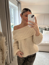 Load image into Gallery viewer, NOVA CHUNKY SOFT BARDOT CABLE KNIT JUMPER