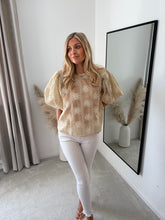 Load image into Gallery viewer, ENZO BRONZE EMBROIDERED BLOUSE
