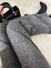 Load image into Gallery viewer, WILLOW GRAPHITE FULL EMBELLISHED WIDE LEG JEANS