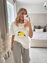 Load image into Gallery viewer, CAPRI ITALIA LEMON WHITE T SHIRT