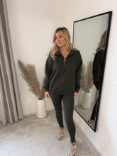 Load image into Gallery viewer, NOA KHAKI HALF ZIP SWEATSHIRT