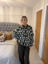 Load image into Gallery viewer, ALBA LEOPARD PRINT KHAKI BUTTONED CARDIGAN