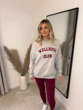 Load image into Gallery viewer, WELLNESS CLUB GREY KNIT JUMPER