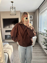 Load image into Gallery viewer, GINA BROWN FAUX SUEDE JACKET