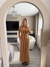 Load image into Gallery viewer, MISSI ORANGE ZIG ZAG MAXI DRESS