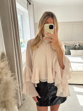 Load image into Gallery viewer, LOTTIE CHIFFON RUFFLE HIGH NECK BLOUSE