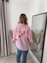Load image into Gallery viewer, NEVER TOO MUCH PINK STRIPE SHIRT