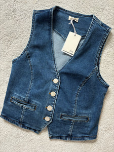 MELANIE BLUE DENIM WAISTCOAT