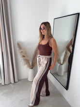 Load image into Gallery viewer, ALICIA HALF LEOPARD BEIGE SIDE STRIPE JOGGERS
