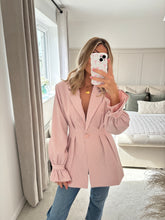 Load image into Gallery viewer, BAILEY PINK PINSTRIPE BLAZER