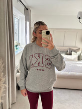 Load image into Gallery viewer, SKI GREY EMBROIDERED SWEATSHIRT