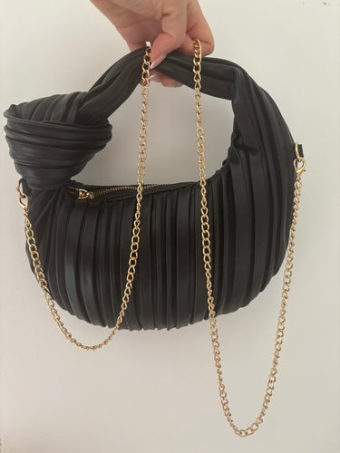 DEE BLACK KNOT HANDBAG