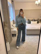 Load image into Gallery viewer, BREE HIGH WAISTED SEAM FRONT WIDE LEG JEANS
