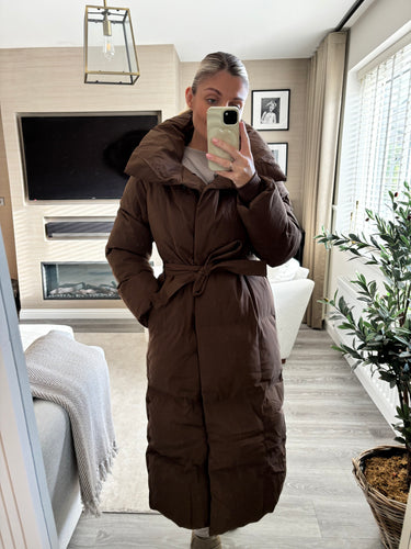 MARA BROWN LONGLINE PUFFER JACKET