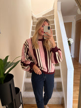 Load image into Gallery viewer, LUNA STRIPE BALLOON SLEEVE KNIT JUMPER