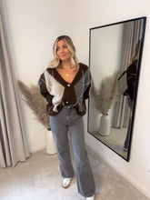 Load image into Gallery viewer, SISI BROWN ARGYLE KNIT CARDIGANS