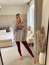 Load image into Gallery viewer, MON CHERI GREY SLOGAN SWEATSHIRT